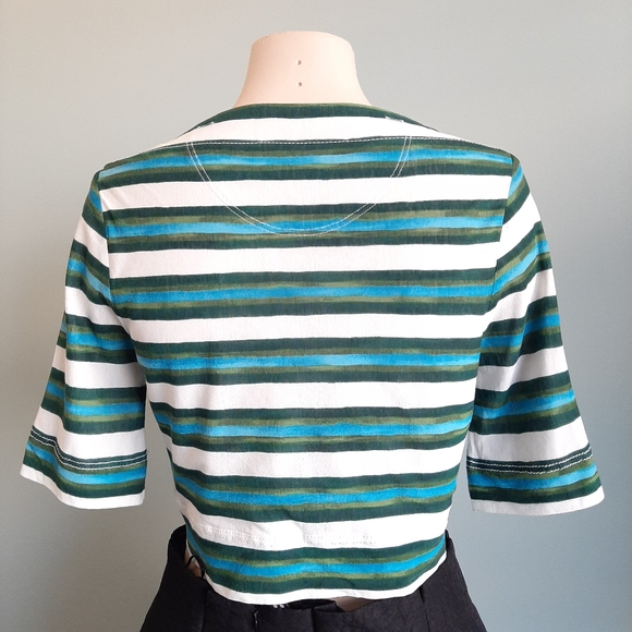 Louis Vuitton authentic cruise line stripe t shirt - Picture 2 of 6